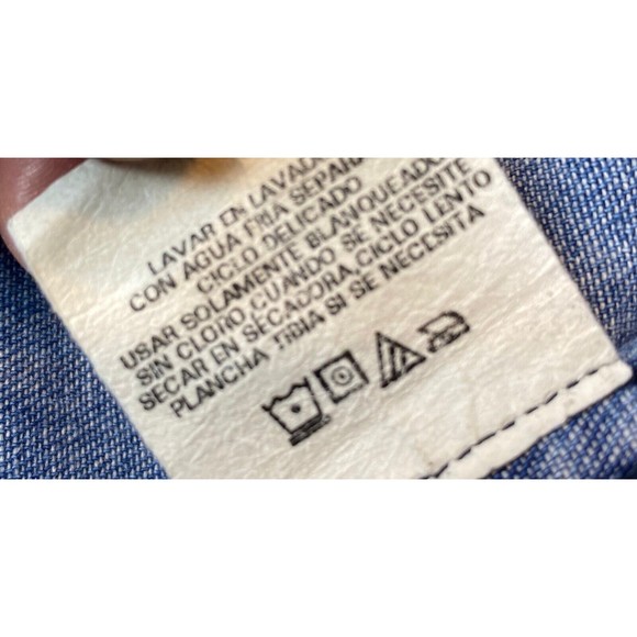 Women’s ‘Solutions Original’ Denim Button Down Dog Size Large - Picture 5 of 16